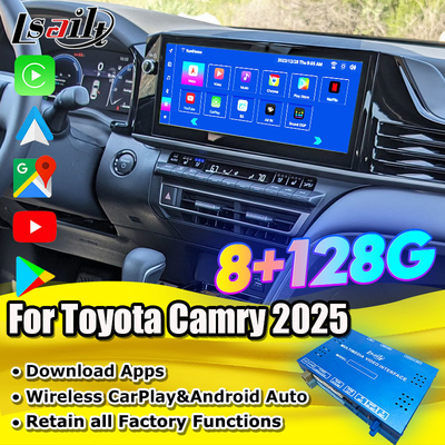 Android 13 Multimedia Video Interface for Toyota Camry 2025 Sienna RAV-4 OEM Retrofit Infotainment Module Included YouTube, NetFlix, Google Play