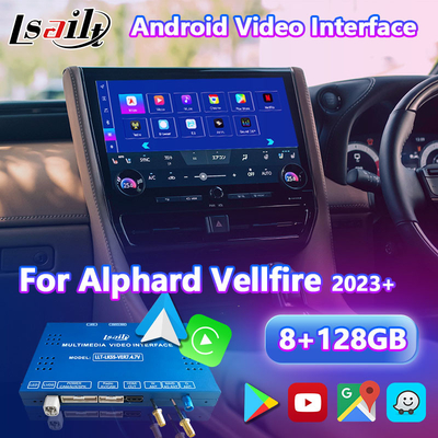 Lsailt Android Carplay Multimedia Video Interface for 2023-Present Toyota Alphard Vellfire 40 Series