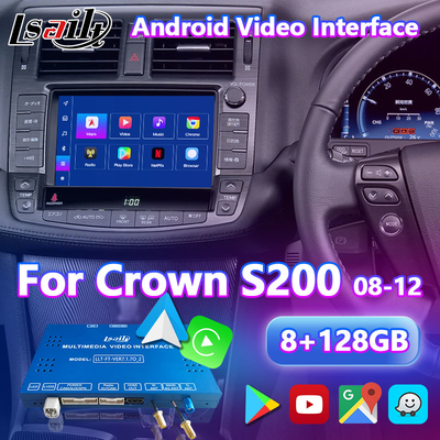 Lsailt Android Multimedia Video Interface for 2008-2012 Toyota Crown S200 GWS204 GRS204 URS204 UZS207 Athlete Majesta