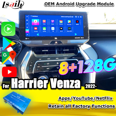 Lsailt OEM Android Upgrade Module for Harrier Venza Toyota 2022-12.3 Inches Android Multimedia Interface with YouTube, NetFlix