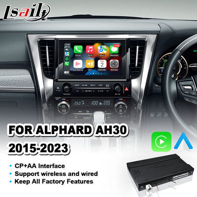 Lsailt Wireless Android Auto Video Carplay Interface for 2015-2023 Toyota Alphard AH30