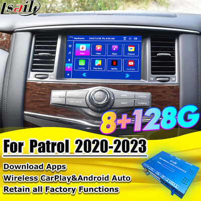 Lsailt 8G Android Multimedia Interface for Nissan Patrol 2020-2023 Android Upgrade Module Integrated Google Map, CarPlay, YouTube