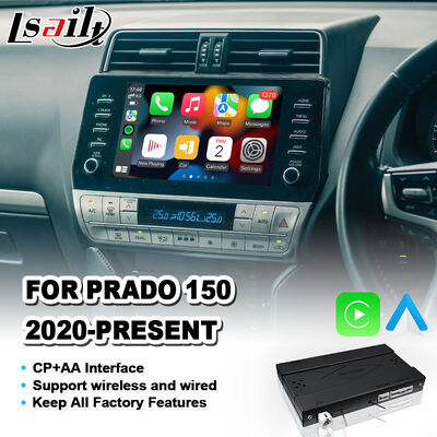 Lsailt Wireless Android Auto Carplay Interface for 2020-Present Toyota Land Cruiser Prado 150