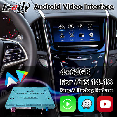 Lsailt Android Navigation Video Interface for 2014-2019 Cadillac ATS CUE System With Carplay