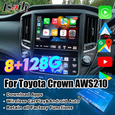 Android 13 Multimedia Video Interface for Crown S210 AWS210 GRS210 GWS214 GWS215 Majesta Athlete Royal Saloon OEM Screen Upgrade with Wireless CarPlay