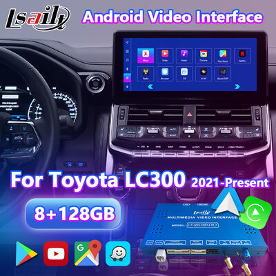 Lsailt Android Navigation Carplay Interface for 2021-2024 Toyota Land Cruiser 300 GX-R VX-R GR GR-S Sahara ZX VX LC300