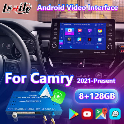 Lsailt Android Carplay Navigation Video Interface for 2021-2024 Toyota Camry Hybrid XSE XLE SL SE XV70
