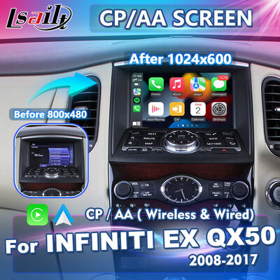 Lsailt Wireless Android Auto Multimedia Carplay Screen for 2008-2017 Infiniti EX25 EX35 EX37 EX30d EX QX50