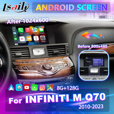 Lsailt Android Carplay Multimedia Screen for 2010-2023 Infiniti M25 M30d M37 M56 M35h Y51 Q70