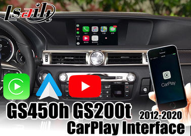 CarPlay Interface Rear Camera Car Navigation Box Video Inputs For Lexus GS450h GS200t 2013-2020