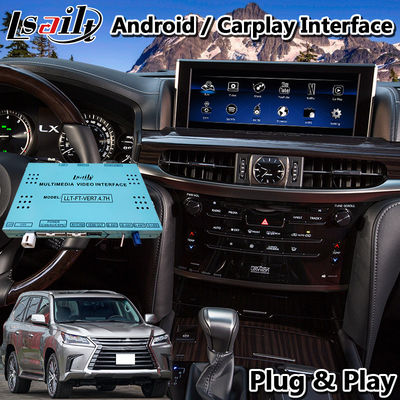4+64GB Android 9.0 Carplay Interface For Lexus LX570  GPS Navigation YouTube HDMI