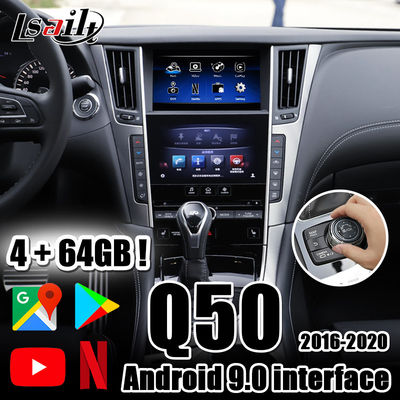 4GB PX6 CarPlay&amp;Android Multimedia video interface included Android auto, Netflix for Infiniti 2015.6-20 Q50 Q60