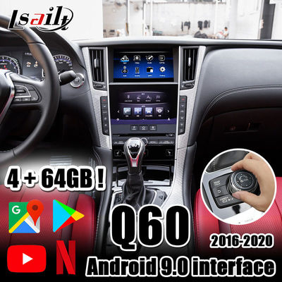 Lsailt 4GB CarPlay/Android Auto Interface with Android auto, YouTube, Netflix, Yandex for Infiniti 2016-now Q50 Q60