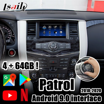 Lsailt 4G Android 9.0 CarPlay&amp;multimedia video interface with YouTube, Netflix for 2018-2021 Nissan Patrol