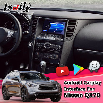 Android Navigation Car Video Interface Support Waze / Youtube For Infiniti QX70 / FX50 FX35