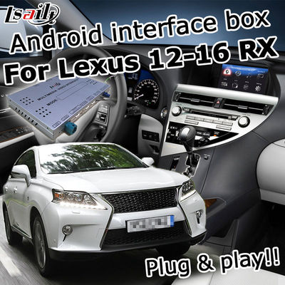 Lexus RX350 12-15 version Video Interface , 2/3GB RAM Android navigation box optional carplay android auto