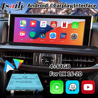 Lsailt Android 9.0 Video Interface for Lexus LX 570 with Mouse Control 2016-2020 , GPS Navigation Waze Mirrorlink lx570