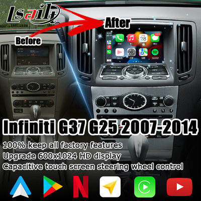 GPS Navigation NISSAN Multimedia Interface Android Carplay 1.8G For Infiniti G37 G25
