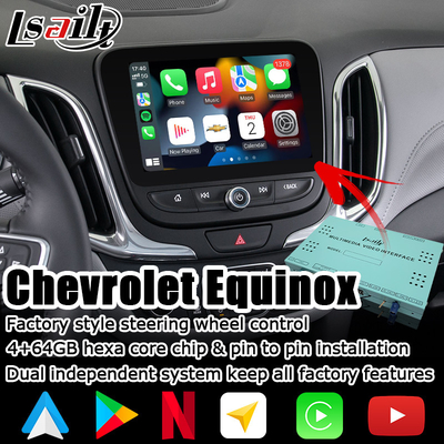 CarPlay Android auto Video Interface Box WIFI 4+64GB Chevrolet Equinox Mylink