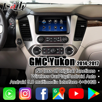 4GB Android Car Interface for GMC Yukon with NetFlix, YouTube, CarPlay, Android Auto PX6 RK3399