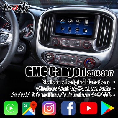 4+64GB Android Car Interface with Wireless CarPlay , Google Map, Mirrorlink , Instagram, YouTube for Canyon, Sierra, GMC