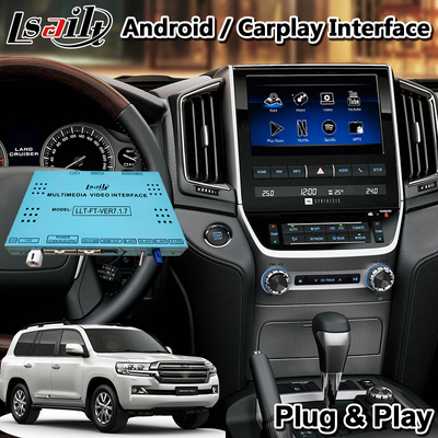 Android Multimedia Video Interface Carplay For 2016 Toyota Land Cruiser LC200 VXR