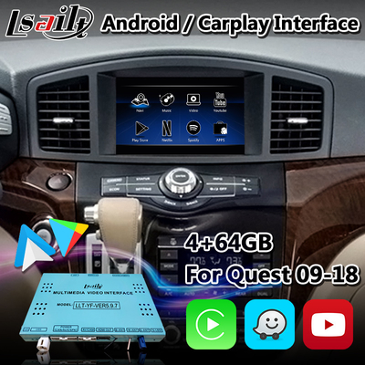 Lsailt Android Carplay Interface for Nissan Quest E52 With Wireless Android Auto
