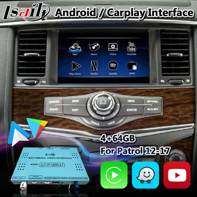 Lsailt Android Carplay Interface for Nissan Patrol Y62 2011-2017 With GPS Navigation Youtube