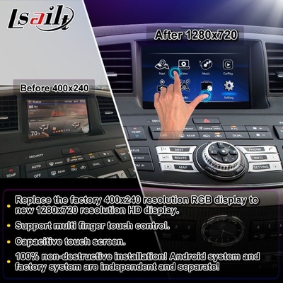 8 Inch Car Multimedia Display RK3399 / PX6 Processor For 2008-2010 Infiniti M35 M45 M37