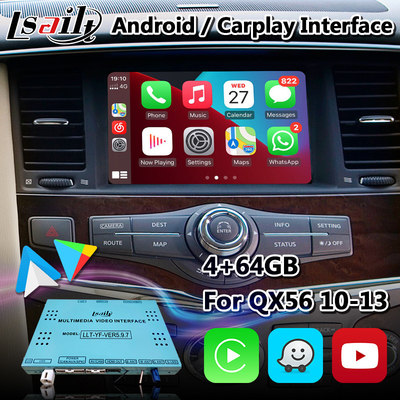 Wireless Carplay Android Car Multimedia Video Interface For Infiniti QX56 2010-2013