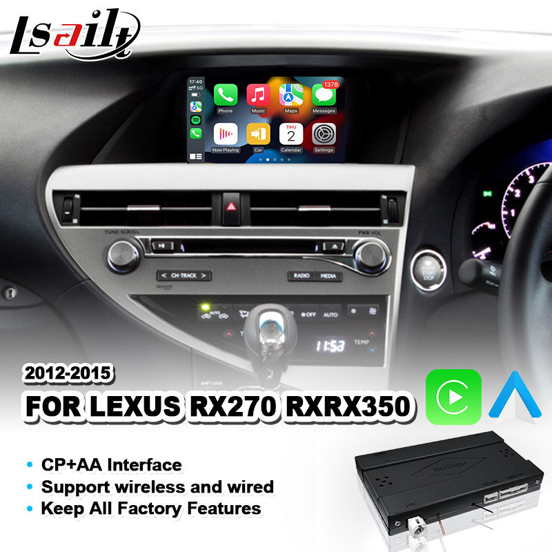 Lsait Wireless Carplay Android Auto Interface for Lexus RX 270 350 450h ...