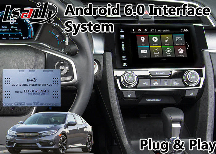 Android Multimedia Auto Interface Navigation For Honda New Civic