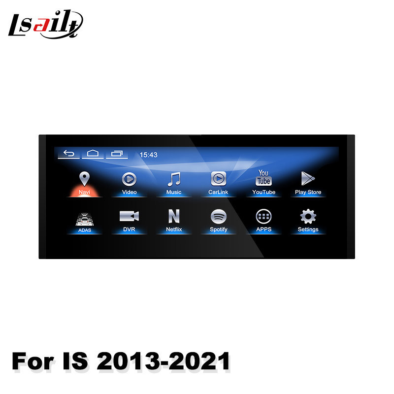 Lsailt 10.25 Inch Car Multimedia Android Carplay Screen For Lexus IS350