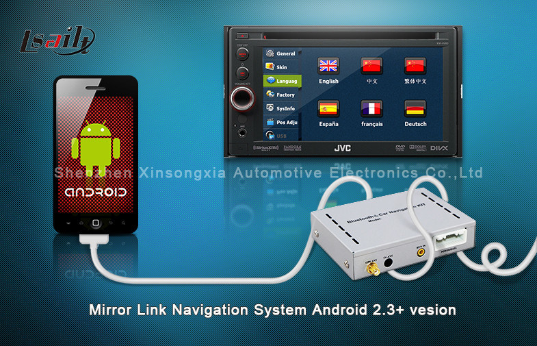Vehicle JVC Mirror Link Navigation with USB / Touch Screen / Bluetooth