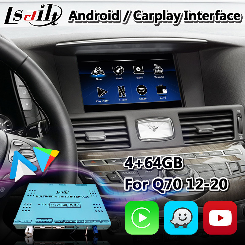 Lsailt Android Multimedia Interface Box for Infiniti Q70 With Wireless ...