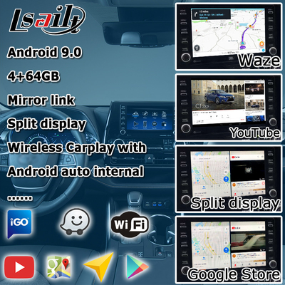 Car Video Interface wireless carplay android auto Cast Screen TOYOTA Highlander