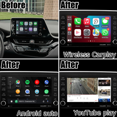 Toyota C-HR CHR Android 13 multimedia interface with wireless android auto carplay