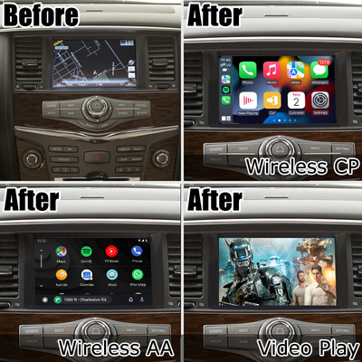 Wireless Android Auto Carplay Interface For Nissan Patrol Armada Y62 10-16 IT08 08IT Include Japan Spec