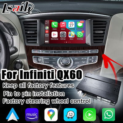 Infiniti JX35 QX60 wireless carplay android auto interface non damage upgrade solution