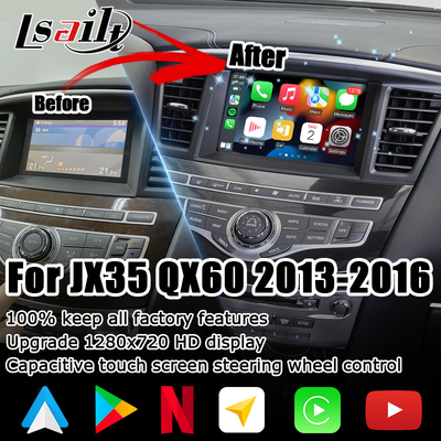 HD multi finger touch screen carplay android auto upgrade for Infiniti QX60 JX35 2013-2016 IT06