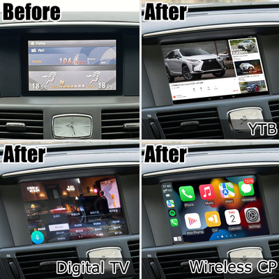 Infiniti Q70 M35 M35h M45 Nissan Fuga Android carplay multi finger touch upgrade