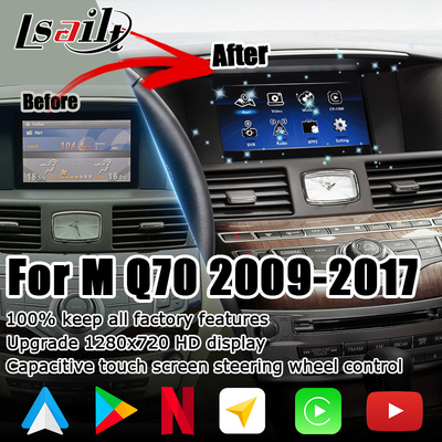 Infiniti Q70 M35 M35h M45 Nissan Fuga Android carplay multi finger touch upgrade