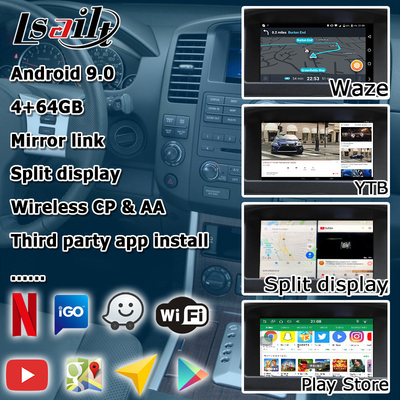 HD multi finger touch screen upgrade for Nissan Pathfinder R51 carplay android auto