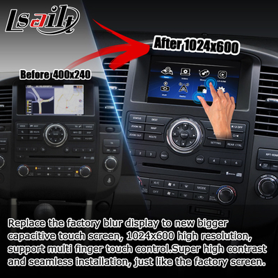 HD multi finger touch screen upgrade for Nissan Pathfinder R51 carplay android auto