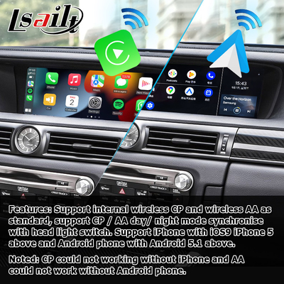 Wireless carplay android auto interface for Lexus GS450h GS350 GS200t by Lsailt