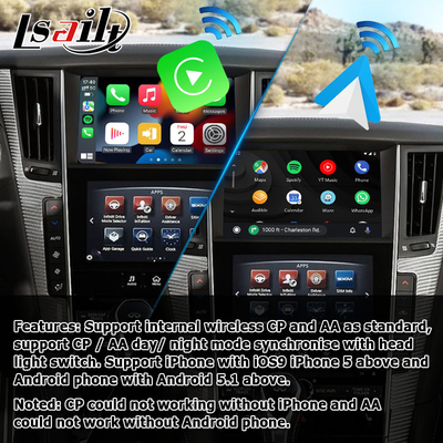 Infiniti Q50 Q60 wireless carplay android auto screen projection media interface