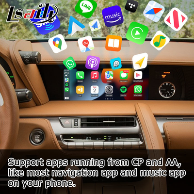 Lexus LC LC500 LC500h wireless android auto carplay media interface support screen mirroring