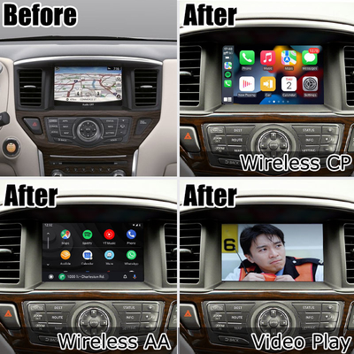 Wireless Carplay Android auto Navigation Box For Nissan Pathfinder R52 2017-2021