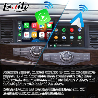 Nissan Patrol Y62 wireless carplay android auto OEM style upgrade by Lsailt