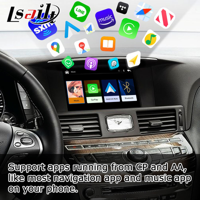 Infiniti Q70 wireless carplay android auto phone screen mirroring projection media box by Lsailt